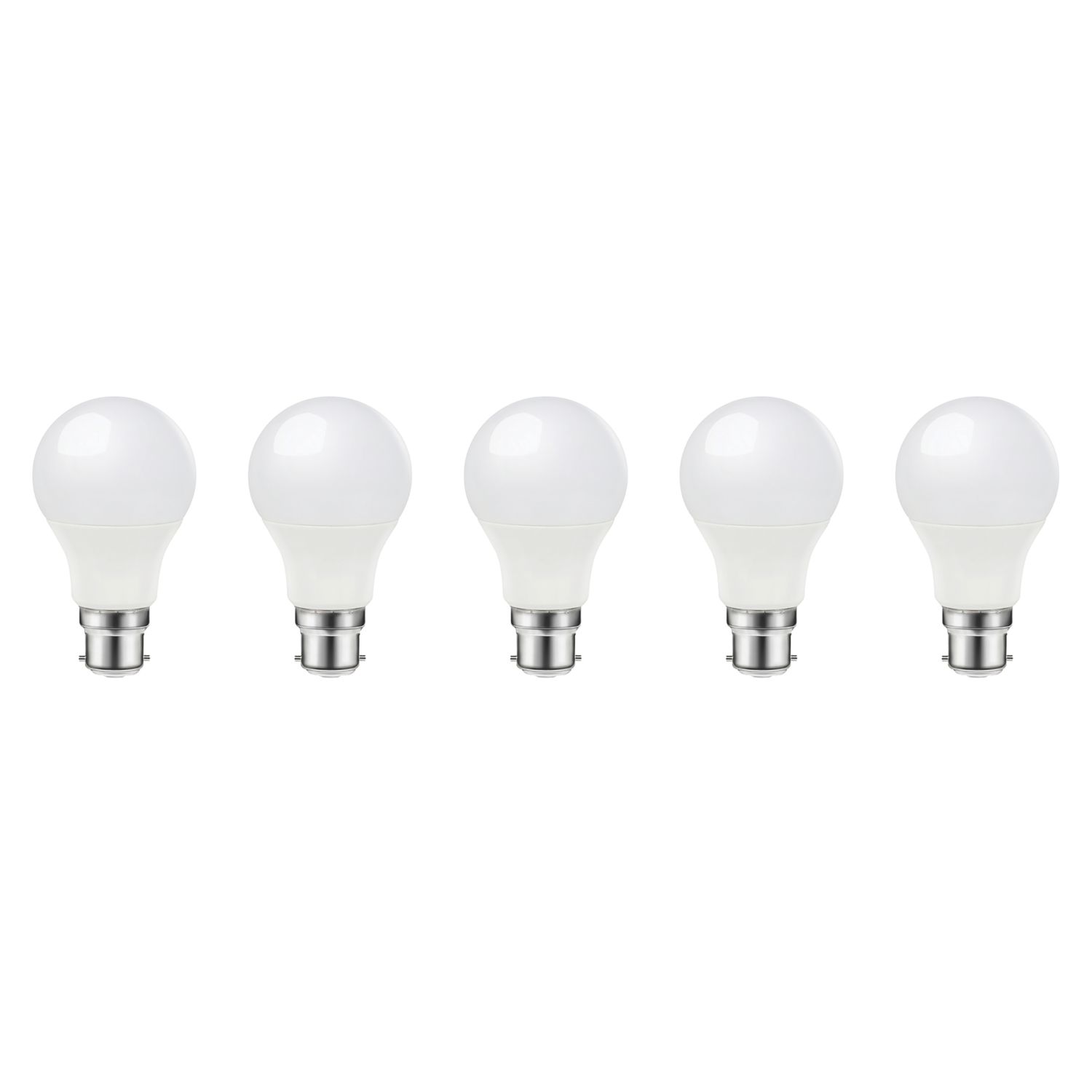 LAP B22 A60 LED Light Bulb 806lm 7.3W 5 Pack (310PP)