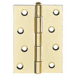 Brass Effect  Loose Pin Butt Hinges 100mm x 41mm 2 Pack