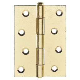 Brass Effect  Loose Pin Butt Hinges 100 x 41mm 2 Pack