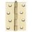 Brass Effect  Loose Pin Butt Hinges 100 x 41mm 2 Pack