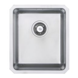 Metis  Light Grey Kitchen Worktop with 1.5 Bowl Stainless Steel Sink 3050mm x 620mm x 15mm