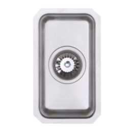 Metis  Light Grey Kitchen Worktop with 1.5 Bowl Stainless Steel Sink 3050mm x 620mm x 15mm