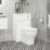 Newland  Floorstanding Toilet Unit White Gloss 500mm x 260mm x 850mm