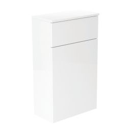 Newland  Floorstanding Toilet Unit White Gloss 500mm x 260mm x 850mm