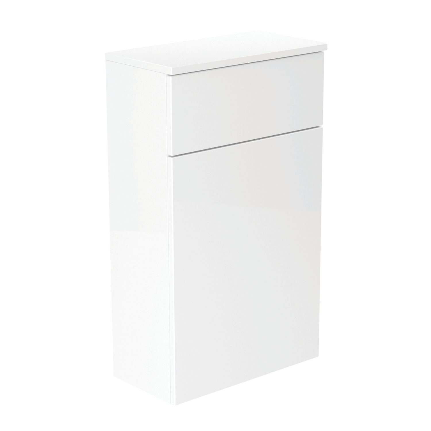 Newland Floorstanding Toilet Unit White Gloss 500mm x 260mm x 850mm (310RN)