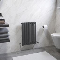 Ximax Fortuna 600mm x 410mm 1072BTU Anthracite Vertical Designer Radiator