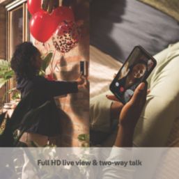 Yale  Wired or Wireless Smart Video Doorbell Black