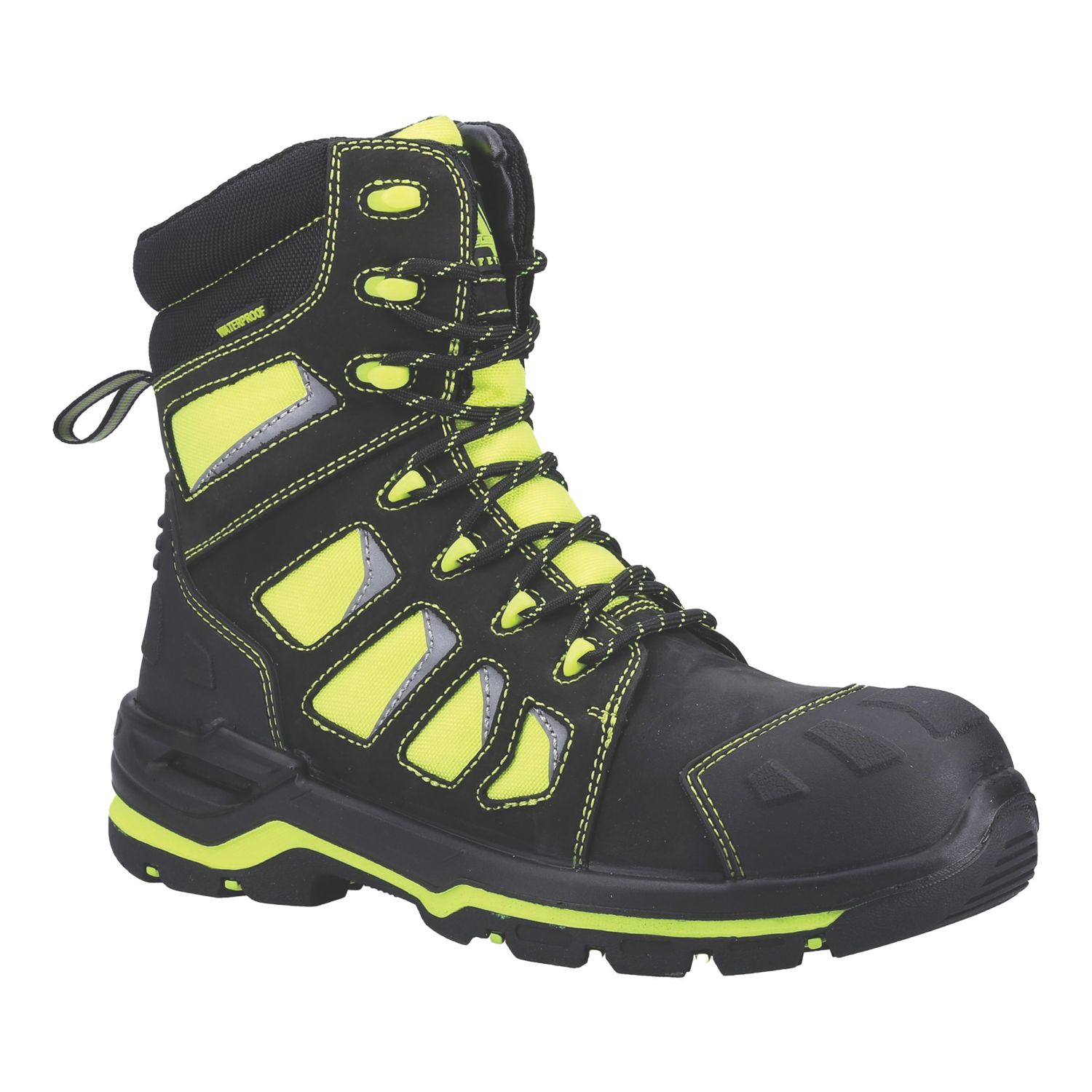 Amblers AS972C Beacon Size 10 Yellow Waterproof Safety Boots (310XK)