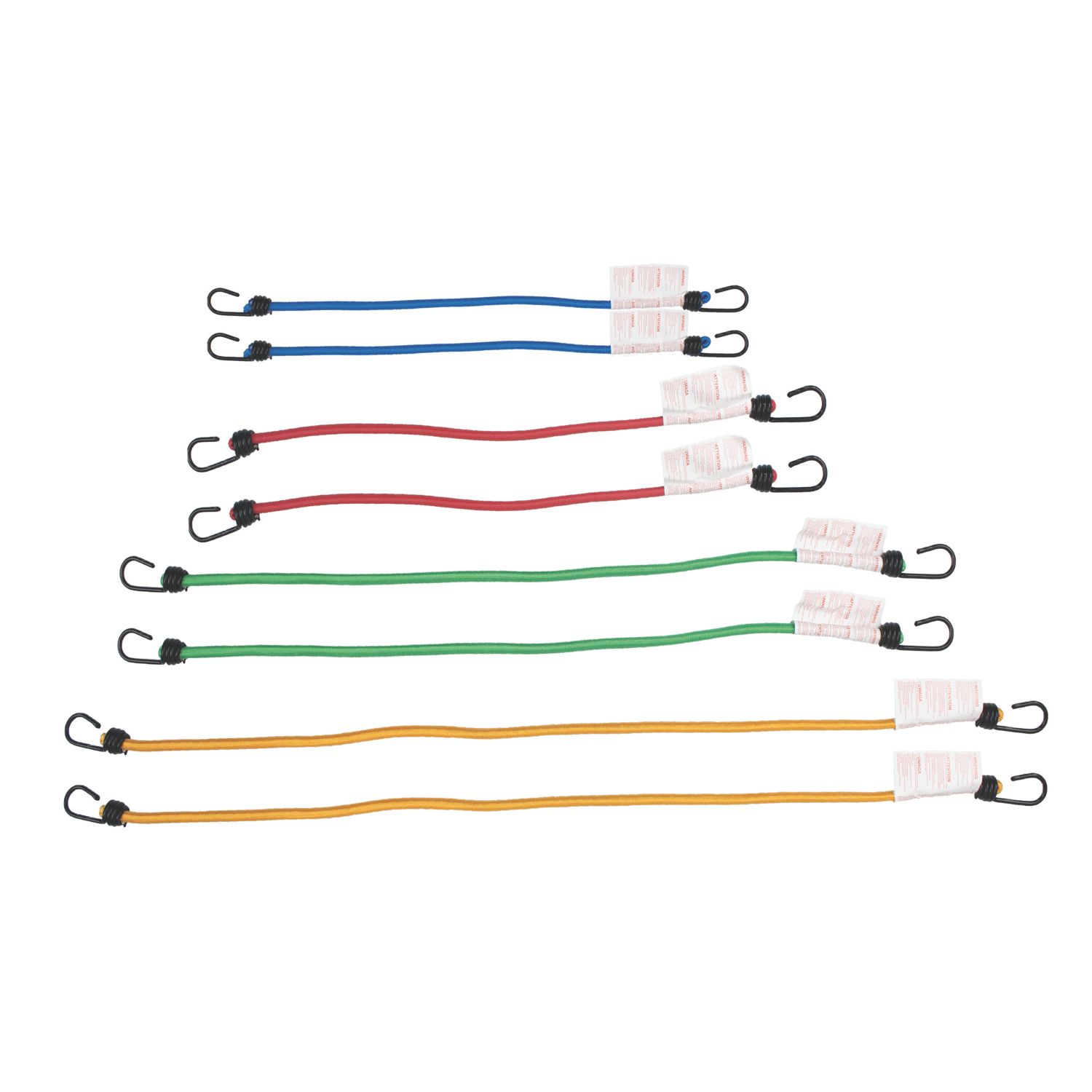 Smith & Locke Assorted Bungee Set 600-1200mm x 10mm 8 Pieces (310XT)
