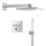 Grohe Precision SmartControl HP Rear-Fed Concealed Chrome Thermostatic Square Shower System 310