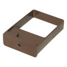 FloPlast  Square Downpipe Clips Single Fix Brown 65mm 10 Pack
