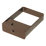 FloPlast  Square Downpipe Clips Single Fix Brown 65mm 10 Pack