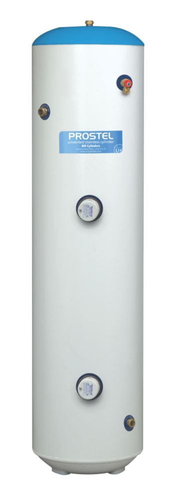 RM Cylinders Prostel Direct Slimline Unvented Hot Water Cylinder 60Ltr ...