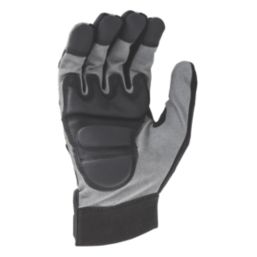 DEWALT Padded Powertool Grip Gloves Black / Grey Medium