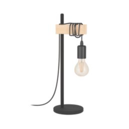 Eglo Townshend Table Lamp Black/Brown