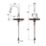 Clearwater Kira KIR20CP Double Lever Tap with Twin Spray Pull-Out  Chrome