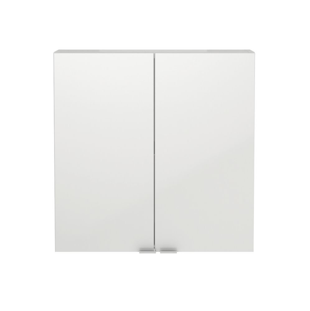 Imandra Bathroom White Gloss 600mm x 150mm x 600mm Screwfix