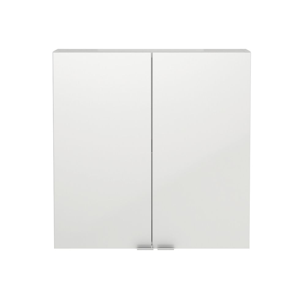 Imandra Bathroom Cabinet White Gloss 600mm X 150mm X 600mm - Screwfix