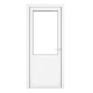 Crystal  1-Panel 1-Clear Light Left-Handed White uPVC Back Door 2090mm x 920mm