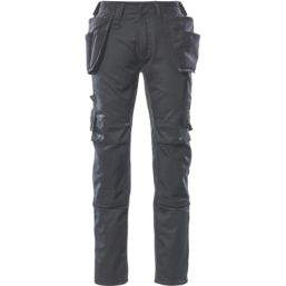 Mascot Kassel Unique Work Trousers Black 42.5" W 32" L