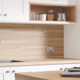 Wilsonart Options Plus Clear Beech Matt Brown Wood Effect Laminate Breakfast Bar 4100mm x 900mm x 38mm