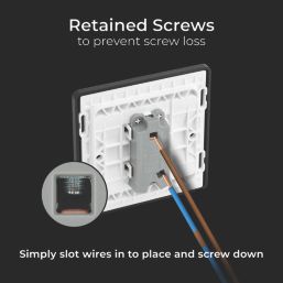 British General Evolve 10A 1-Gang 1-Way Press Switch Copper with Black Inserts