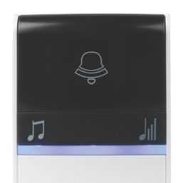Byron PlugIn Wireless Door Chimes White / Black Screwfix