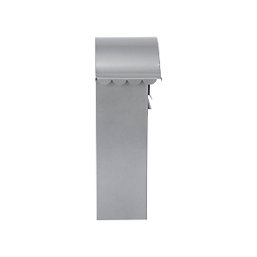 Burg-Wachter Classic Post Box Silver Powder-Coated