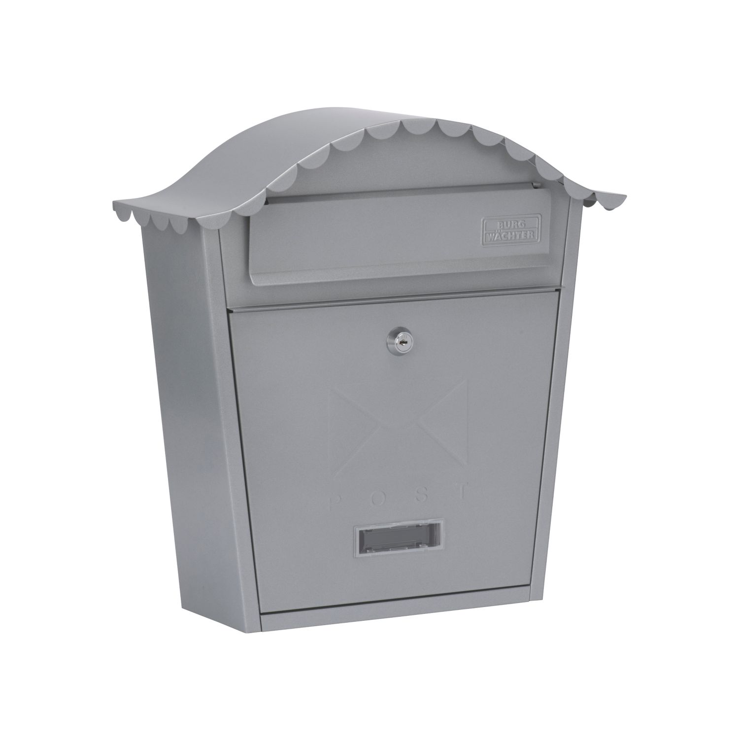 Burg-Wachter Classic Post Box Silver Powder-Coated (311TY)