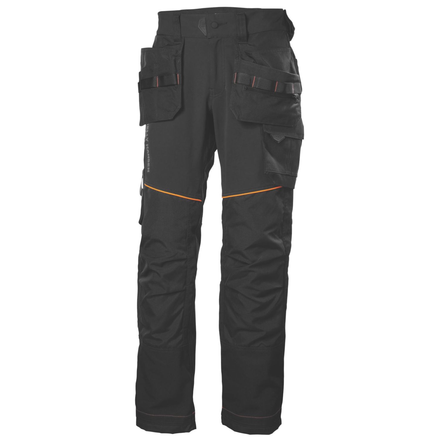 Helly Hansen Chelsea Evolution Construction Work Trousers Black 43.5" W 34" L (311XK)