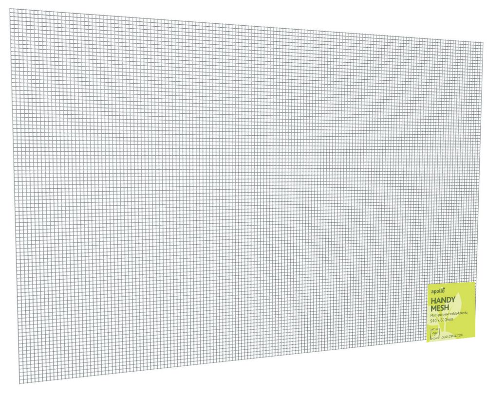 Apollo 13mm Galvanised Welded Mesh Panels 610mm x 910mm 10 Pack