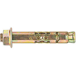 Rawlplug Rawlok Sleeve Anchors Zinc-Plated & Yellow-Passivated 12mm x 130mm M10 10 Pack
