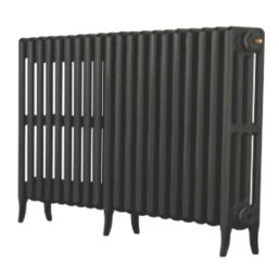 Arroll 660mm x 1234mm 5323BTU Pewter Cast Iron 4 Column Radiator