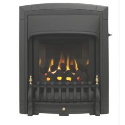 Valor Dream Slimline Black Slide Control Inset Gas Fire 518mm x 79mm x ...