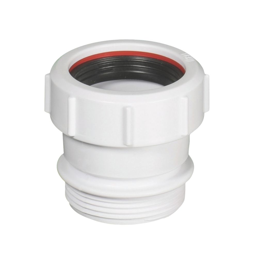 McAlpine S31U Compression & BSP Connections Straight Connector  White 40mm x 40mm
