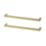Essentials Golpar D Handles Brushed Brass 233mm 2 Pieces