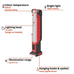 Einhell TE-CL 18/1000 S Li - Solo 18V Li-Ion Power X-Change Cordless Inspection Light - Bare