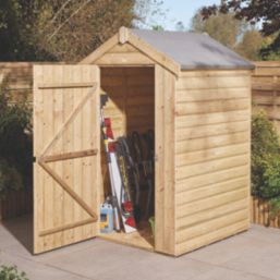 Rowlinson  4' x 4' (Nominal) Apex Shiplap Timber Shed