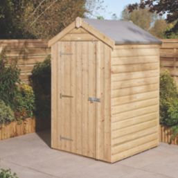 Rowlinson  4' x 4' (Nominal) Apex Shiplap Timber Shed