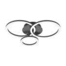 Eglo Parrapos-Z LED Smart Ceiling Light Black 41W 5800lm