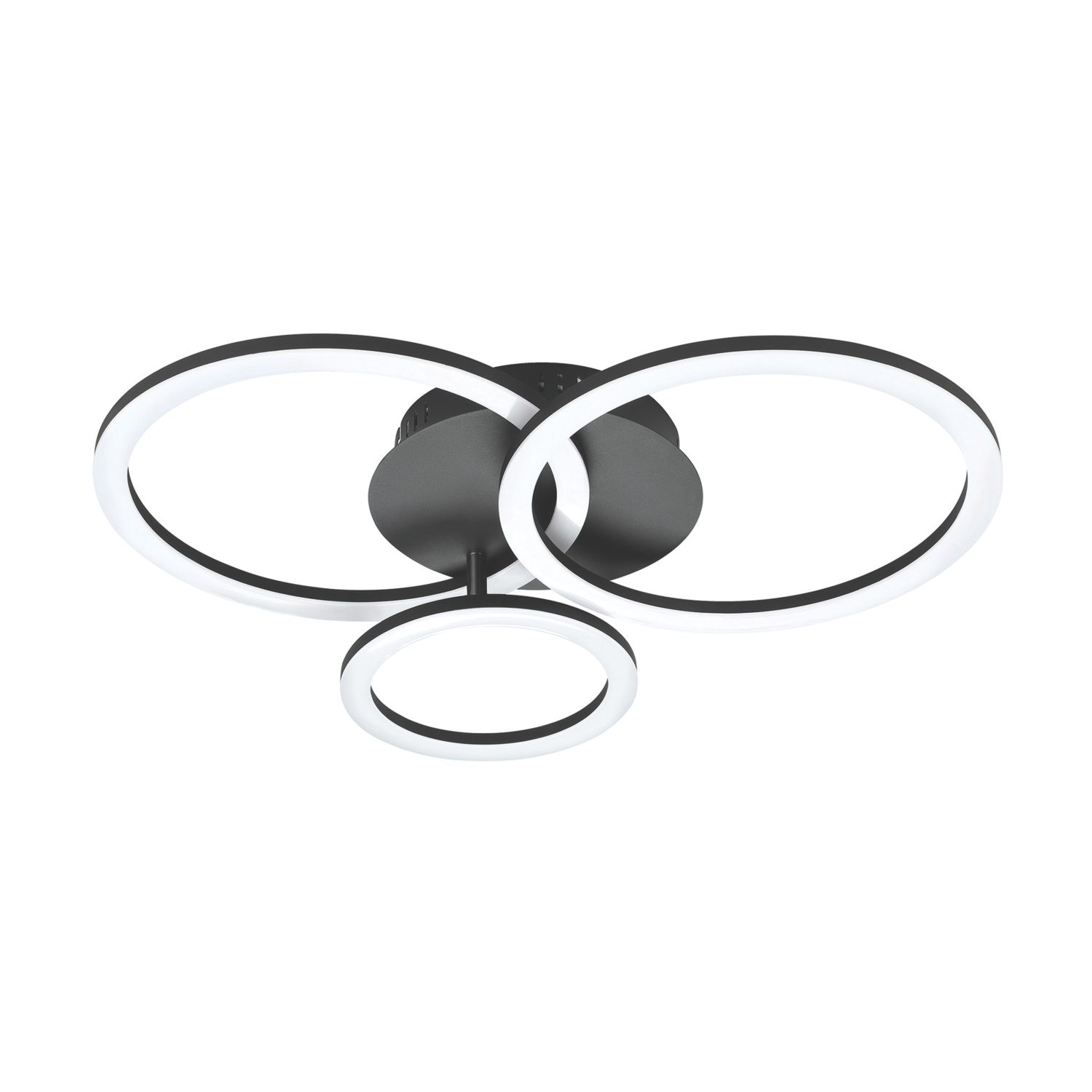 Eglo Parrapos-Z LED Smart Ceiling Light Black 41W 5800lm (312CX)