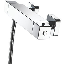 Aqualisa Sierra Safe Touch Rear-Fed Exposed Chrome Thermostatic Mixer Shower