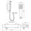Aqualisa Sierra Safe Touch Rear-Fed Exposed Chrome Thermostatic Mixer Shower