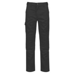 Regatta Pro Cargo Work Trousers Black 46" W 33" L