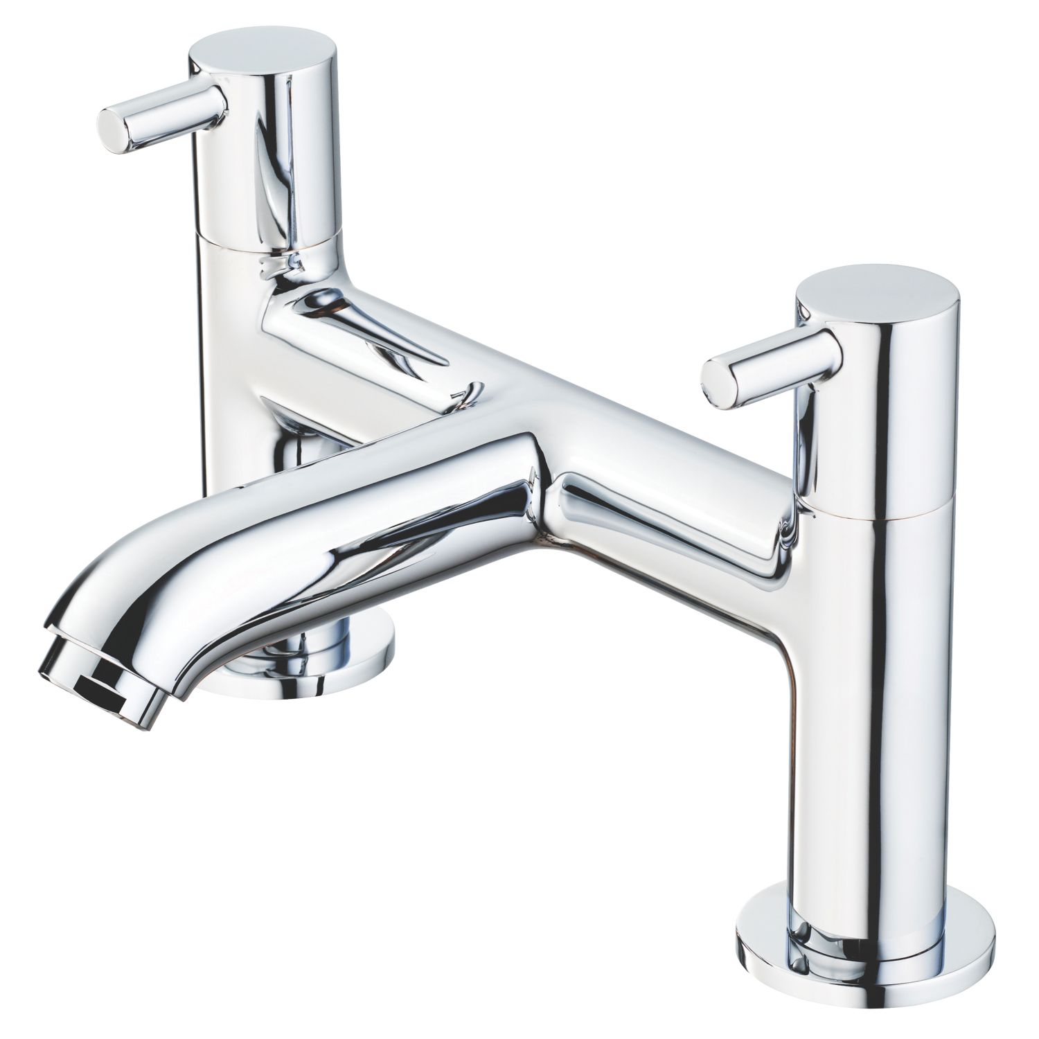 Ideal Standard Ceraline Chrome 180mm Deck Mounted Lever 2 Tap Holes Bath Mixer Tap (312JP)