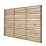 Forest  Single-Slatted  Garden Fence Panel Natural Timber 6' x 4' Pack of 4