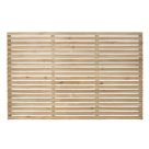 Forest  Single-Slatted  Fence Panels Natural Timber 6' x 4' Pack of 4