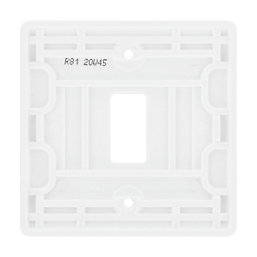 British General Nexus 800 Grid 1-Module Grid Faceplate White