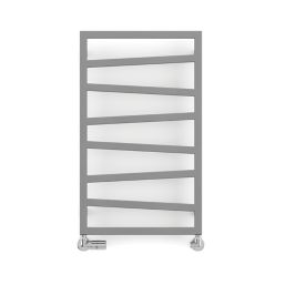 Terma 835mm x 500mm 1091BTU Grey / Silver Flat Designer Towel Radiator