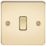 Knightsbridge  20A 1-Gang DP Control Switch Polished Brass